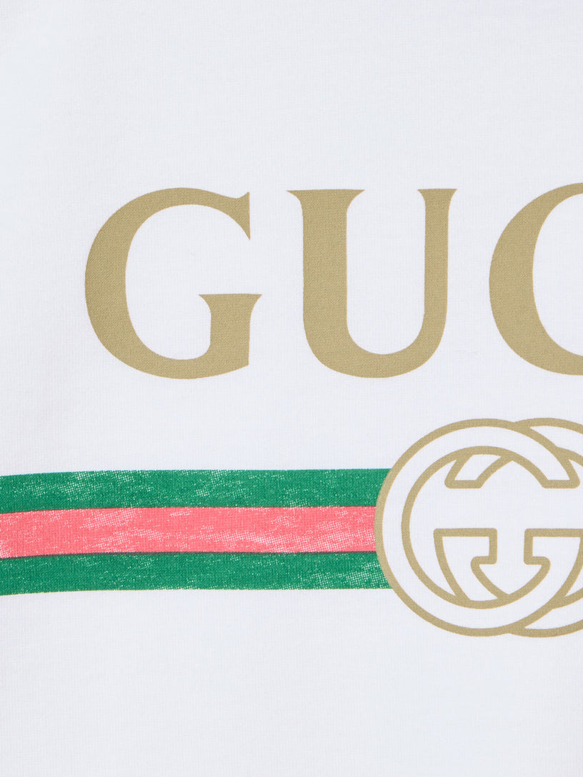 T-shirt in jersey di cotone stampato
