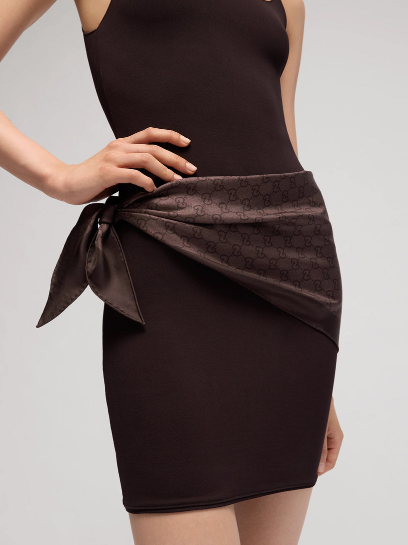 Carré in seta GG twill jacquard