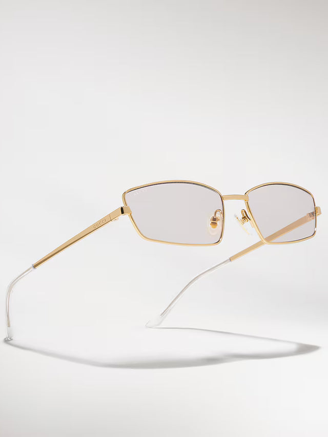 Rectangular frame sunglasses