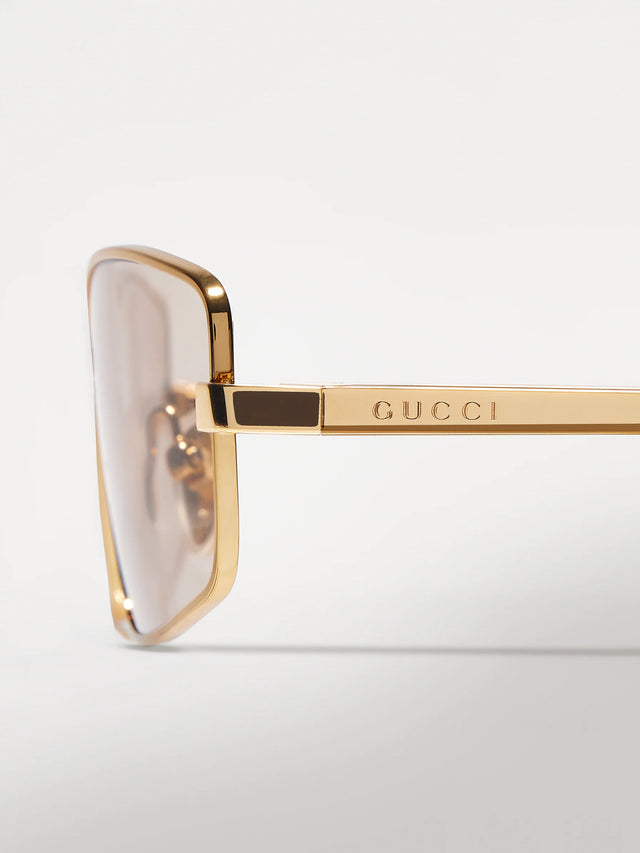 Rectangular frame sunglasses