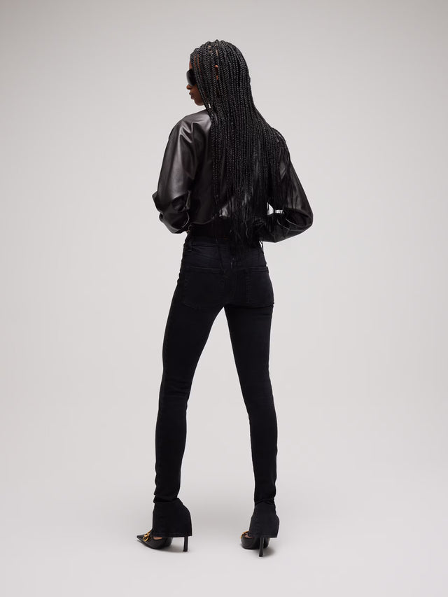 Bomber jacket in soft nappa leather