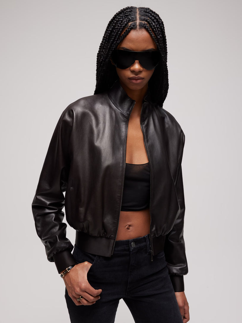 Bomber in morbida nappa