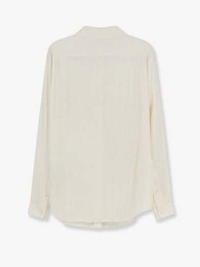 Camicia In Seta Con Stampa Iconica