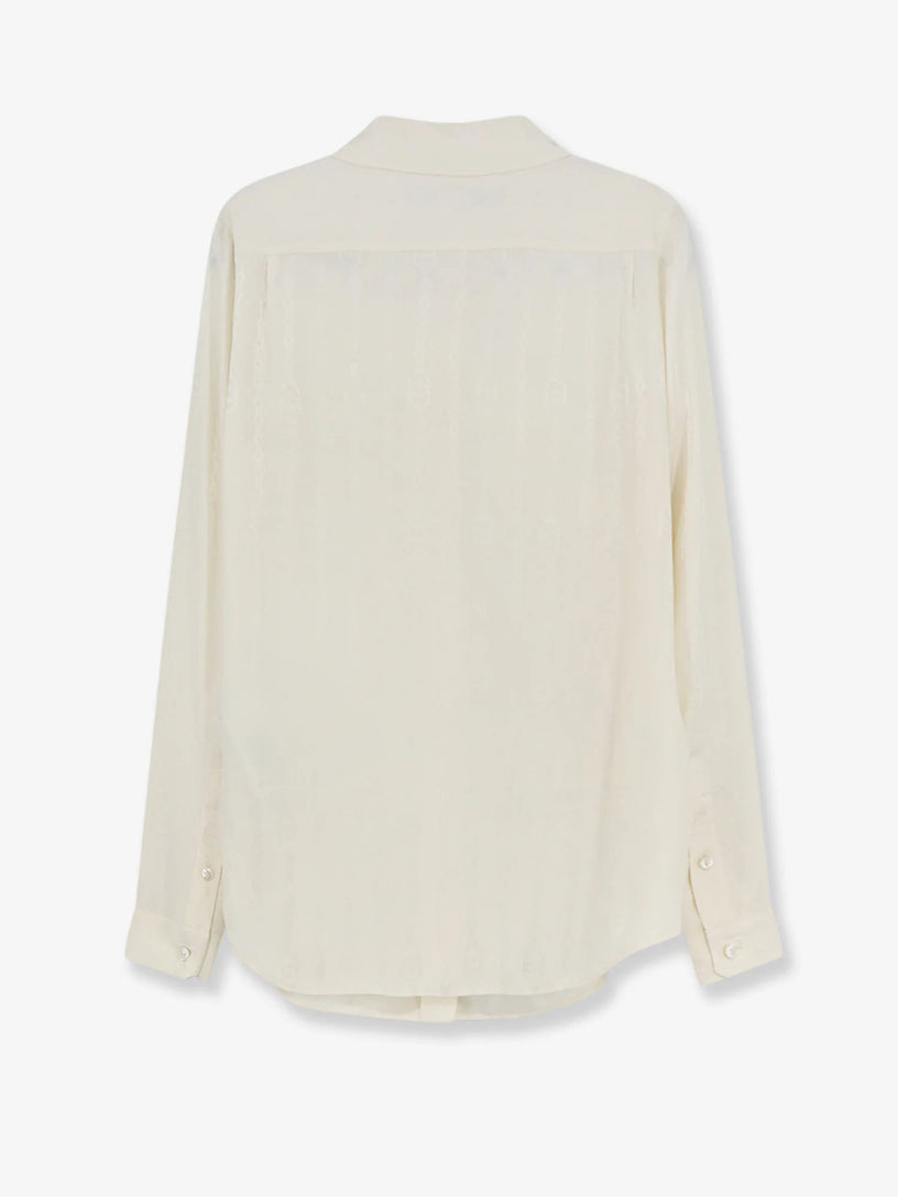 Camicia In Seta Con Stampa Iconica
