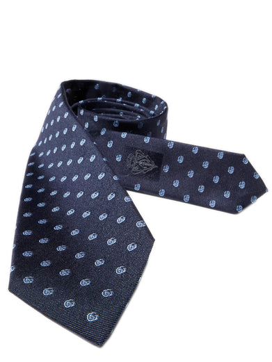 Cravatta in jacquard di seta con Doppia G