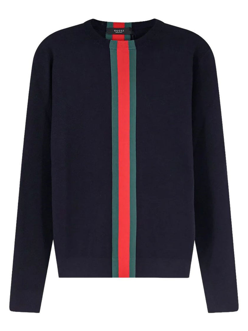 Maglione con intarsio Web