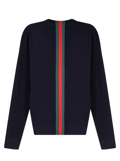 Maglione con intarsio Web