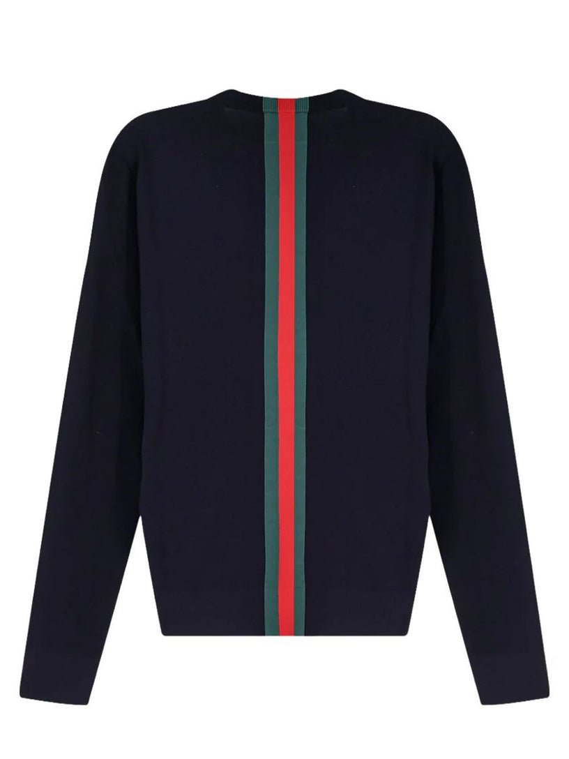 Maglione con intarsio Web
