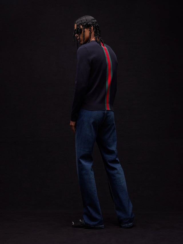 Maglione con intarsio Web
