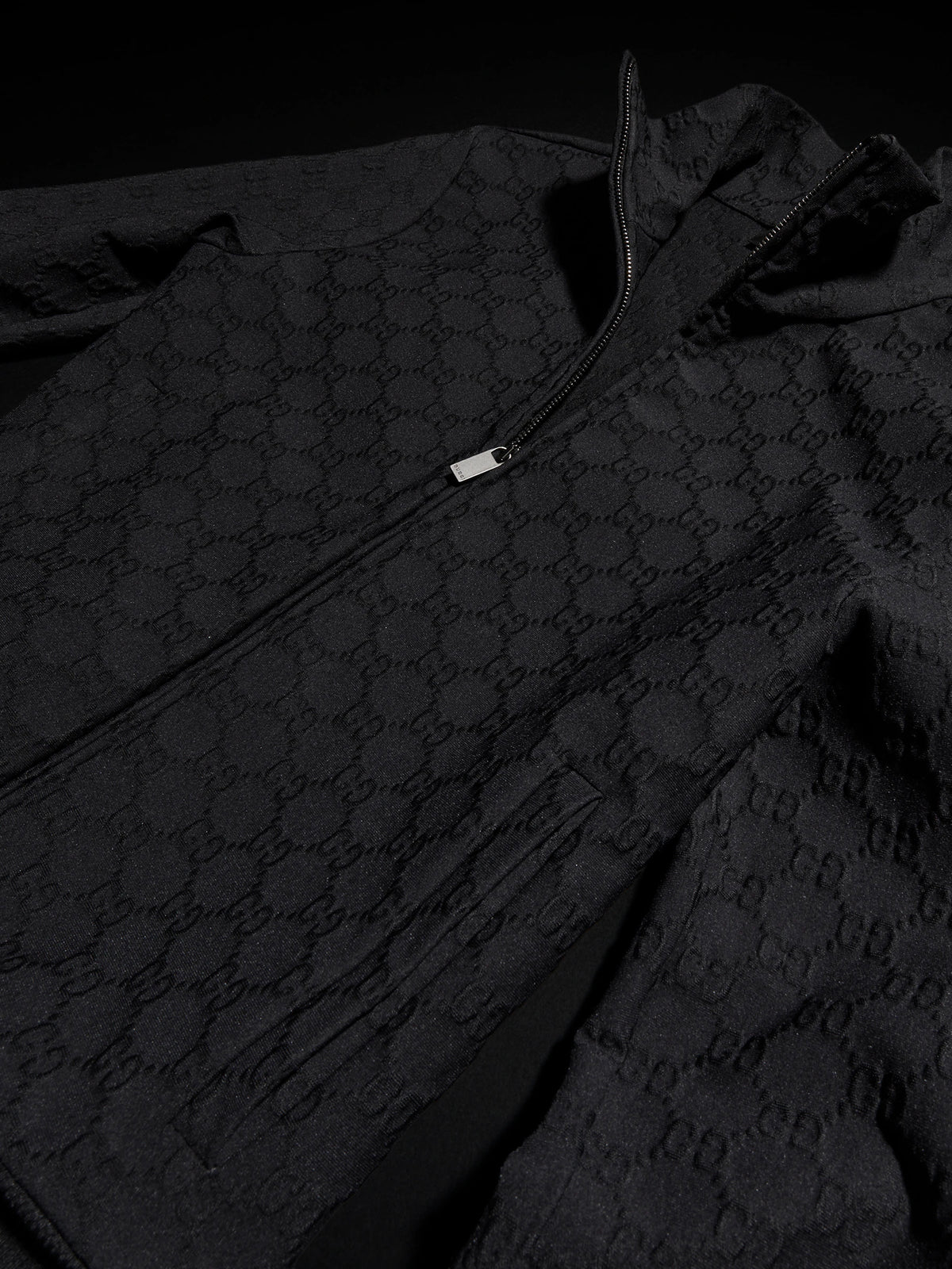 Giacca in jersey GG jacquard con cerniera