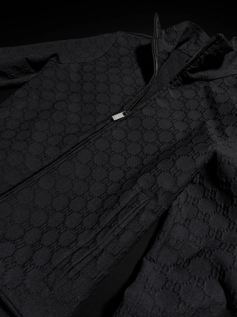 Giacca in jersey GG jacquard con cerniera