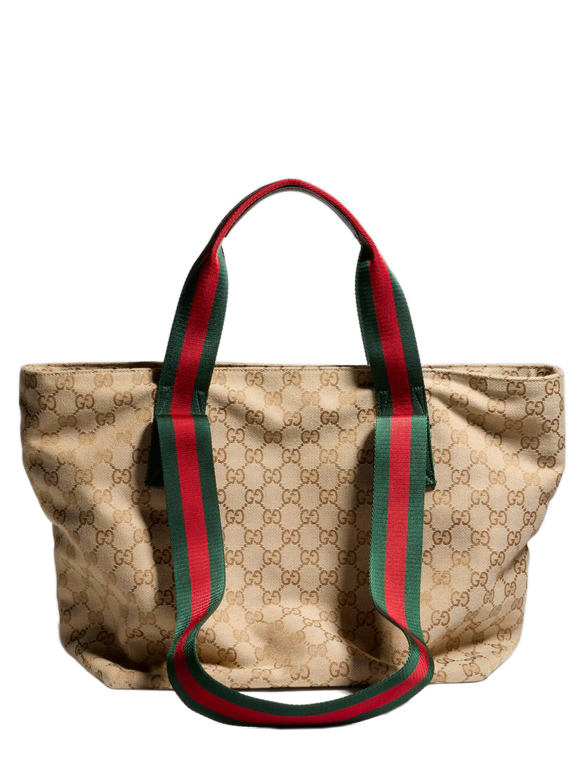 Borsa shopping con motivo GG misura piccola