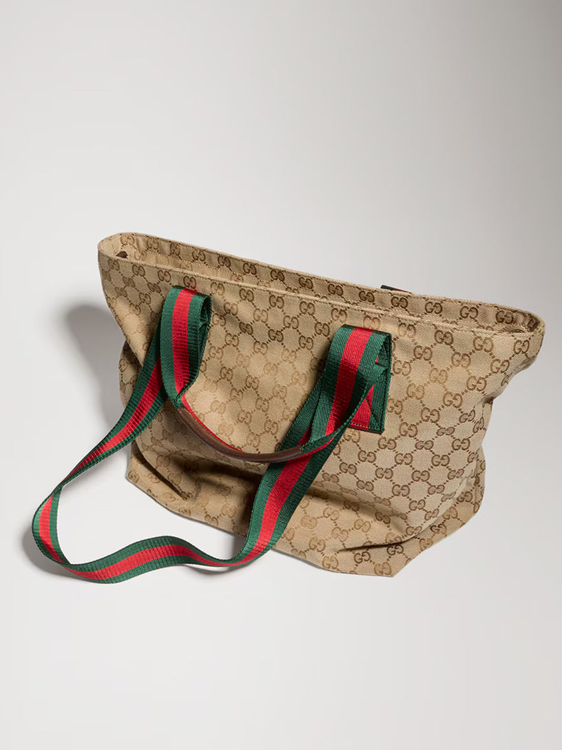 Borsa shopping con motivo GG misura piccola