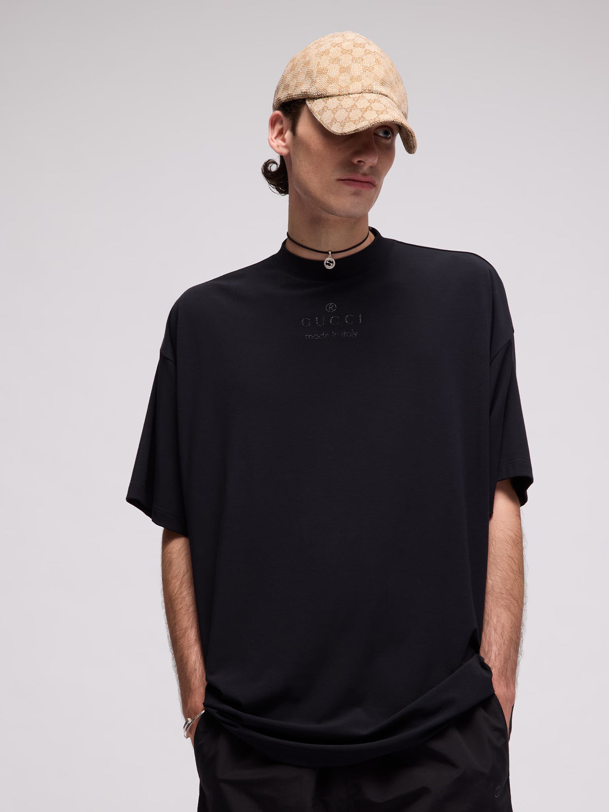 T-shirt in jersey modal con stampa