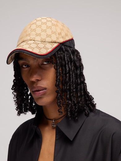 Cappellino da baseball in tessuto di cotone GG