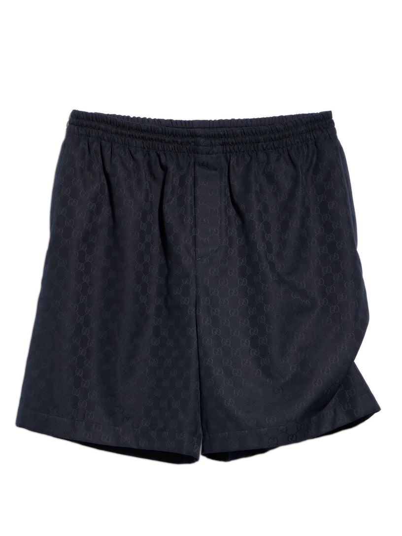Shorts in tessuto di cotone GG