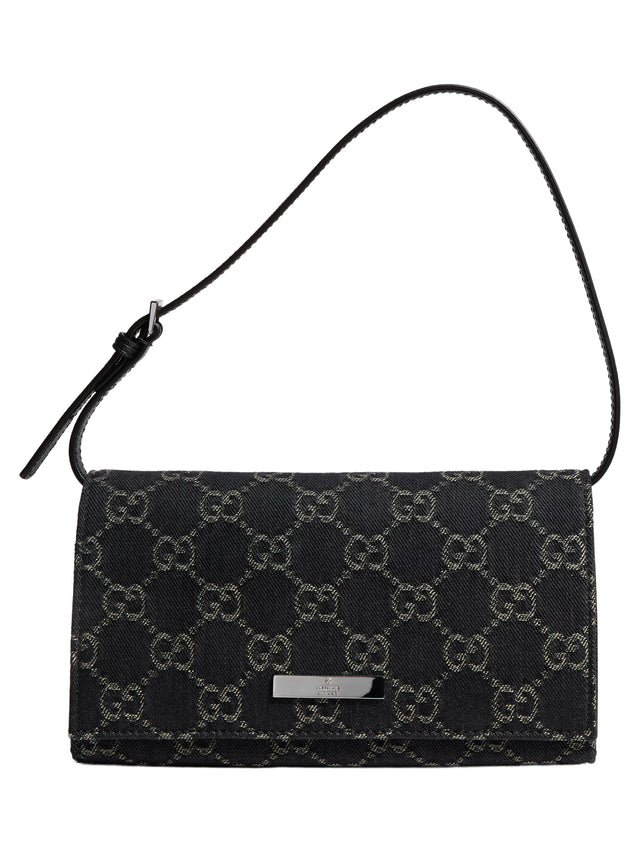 Pouch piccola con cinturino e placca Gucci