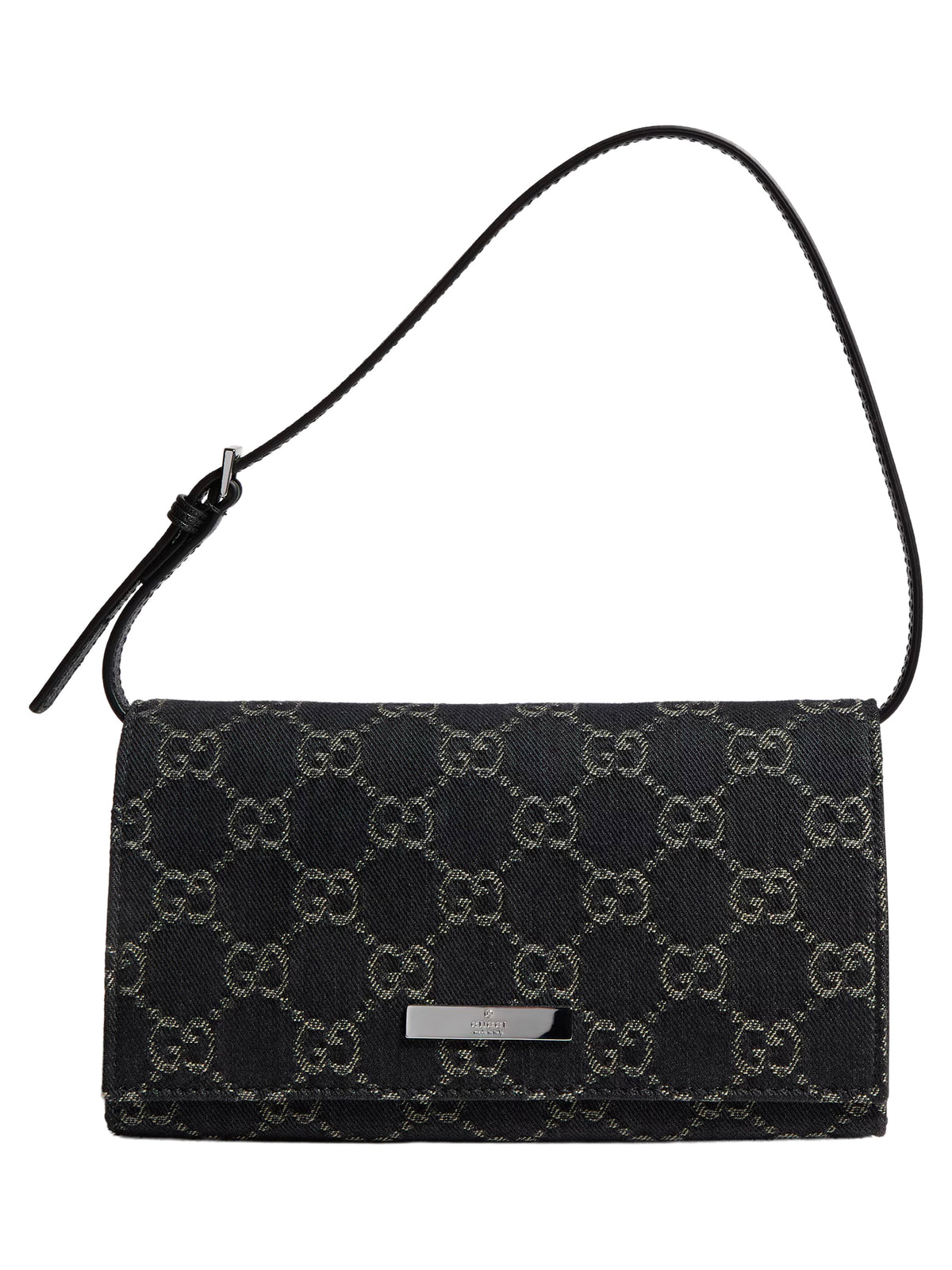 Small pouch with strap and Gucci plaque