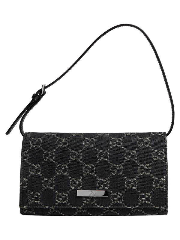 Small pouch with strap and Gucci plaque
