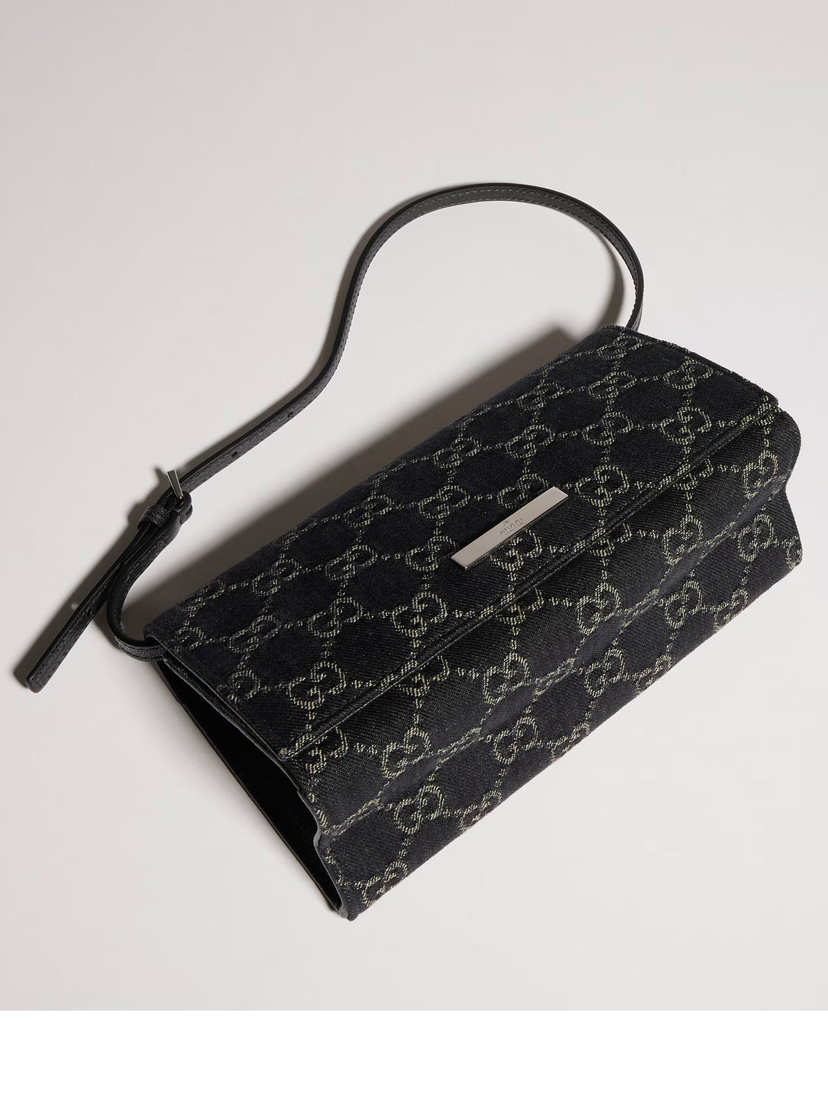 Small pouch with strap and Gucci plaque