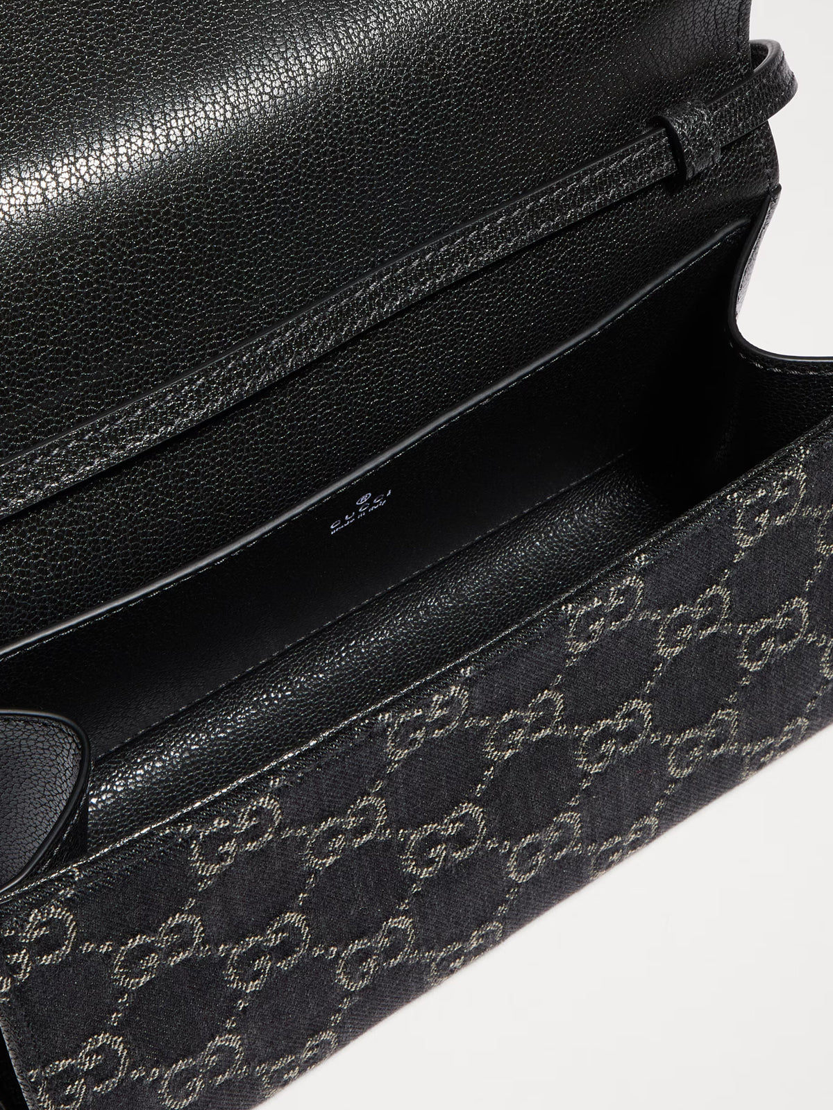 Small pouch with strap and Gucci plaque