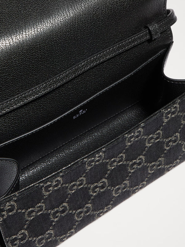 Small pouch with strap and Gucci plaque