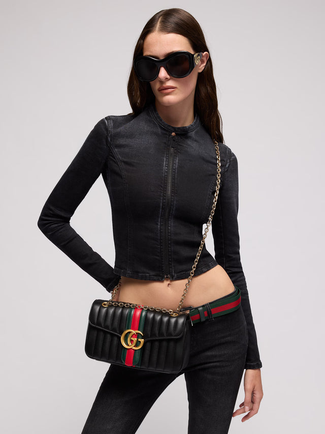 Borsa a spalla Jetset GG Marmont misura media