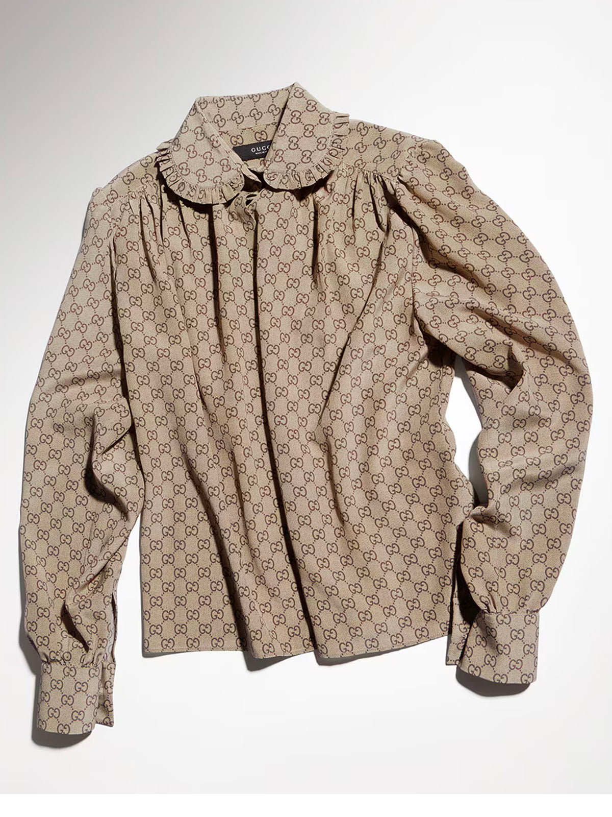 Printed silk crêpe de chine shirt 


<BR class=Apple-interchange-newline>