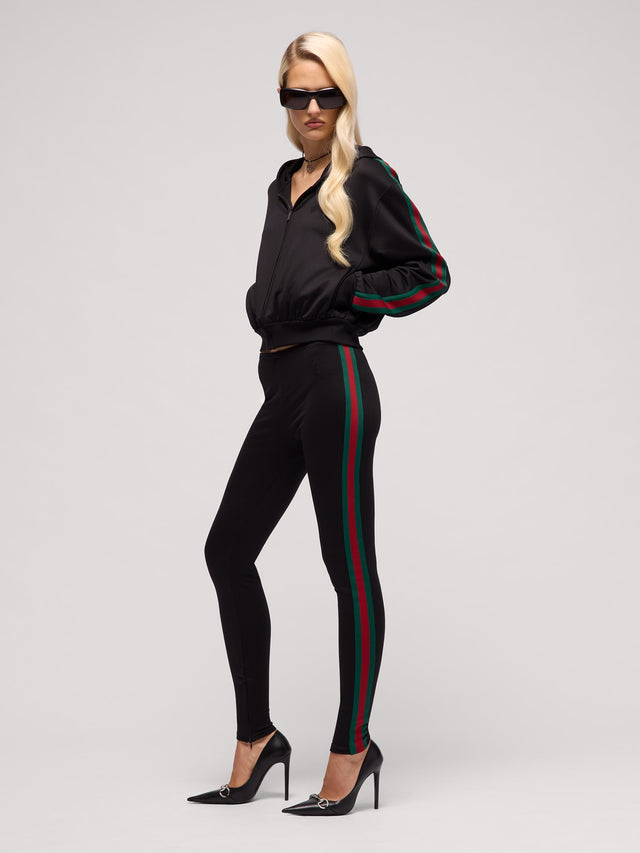Technical jersey leggings with Web