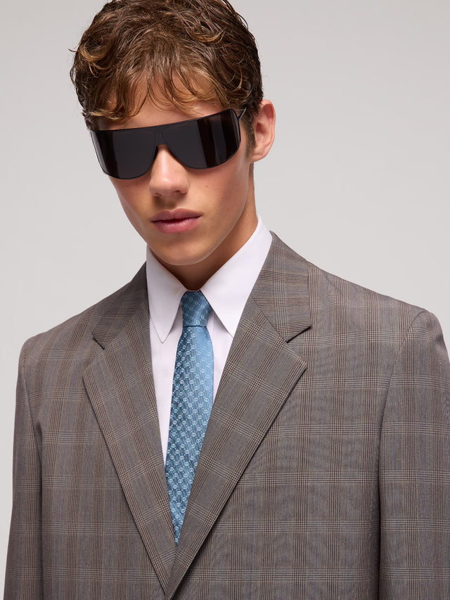 Cravatta in seta jacquard con Incrocio GG