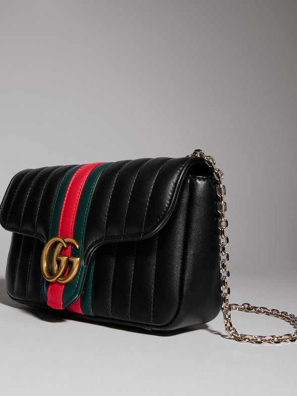 Borsa a spalla piccola Jetset GG Marmont