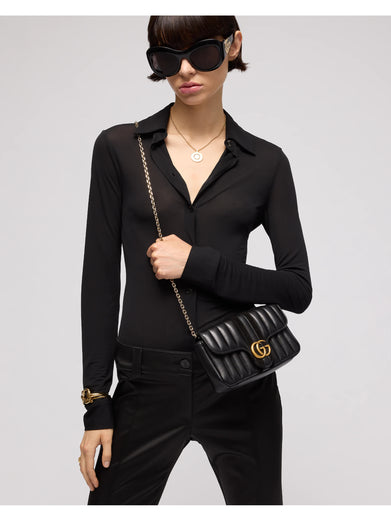 Borsa a spalla piccola Jetset GG Marmont