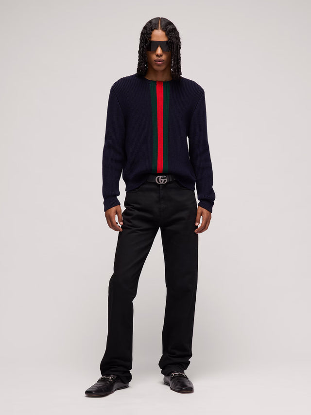 Maglione con nastro Web