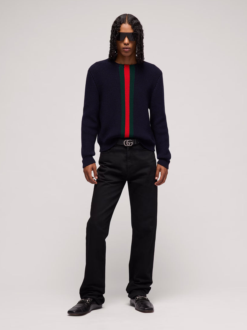 Maglione con nastro Web