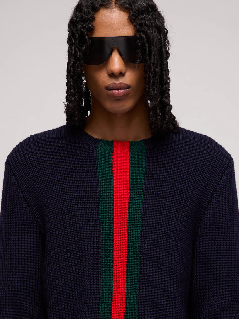 Maglione con nastro Web