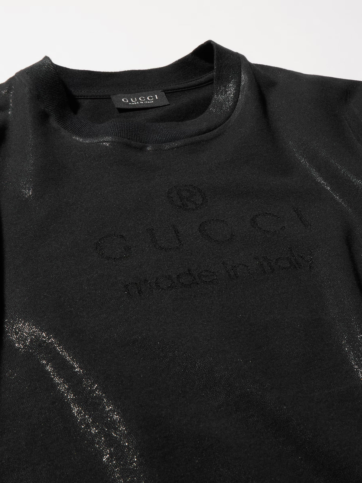 T-shirt in jersey di cotone tecnico con stampa