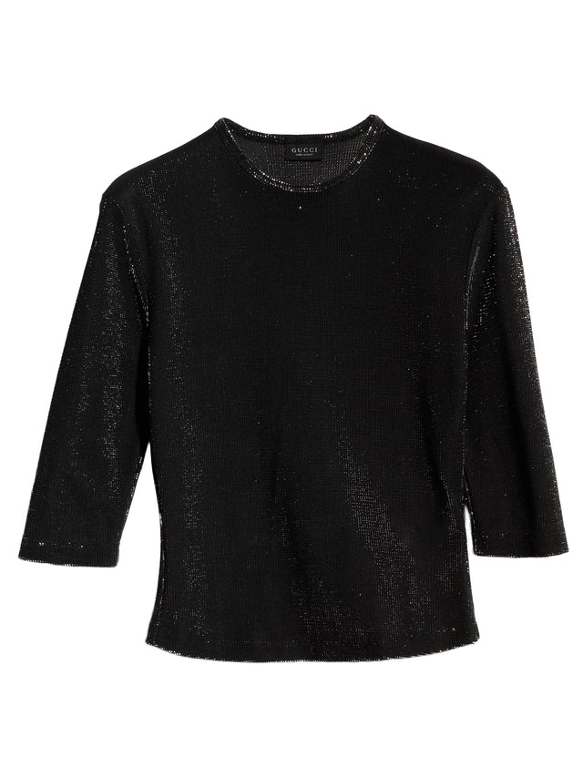 Maglia in jersey con effetto iridescente