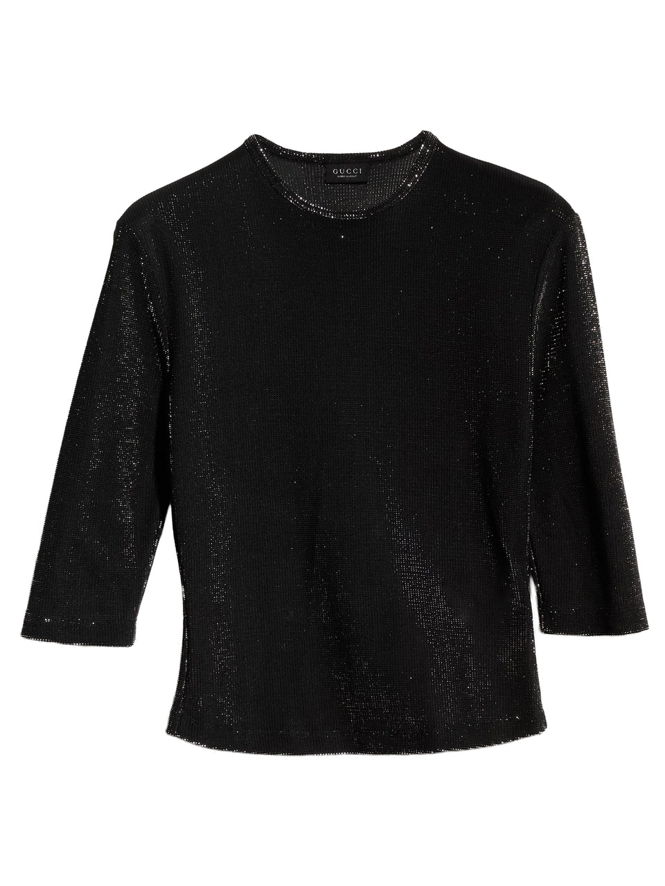 Jersey top with iridescent effect