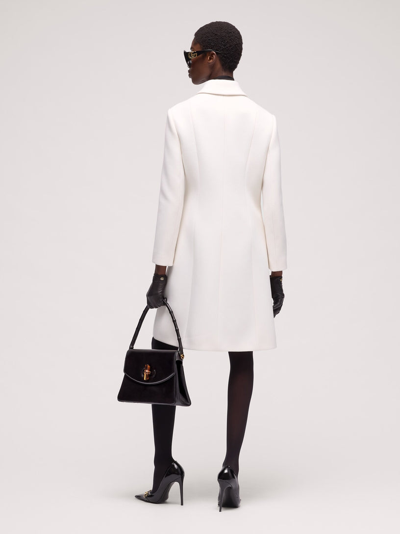 Cappotto con bottone doppia G