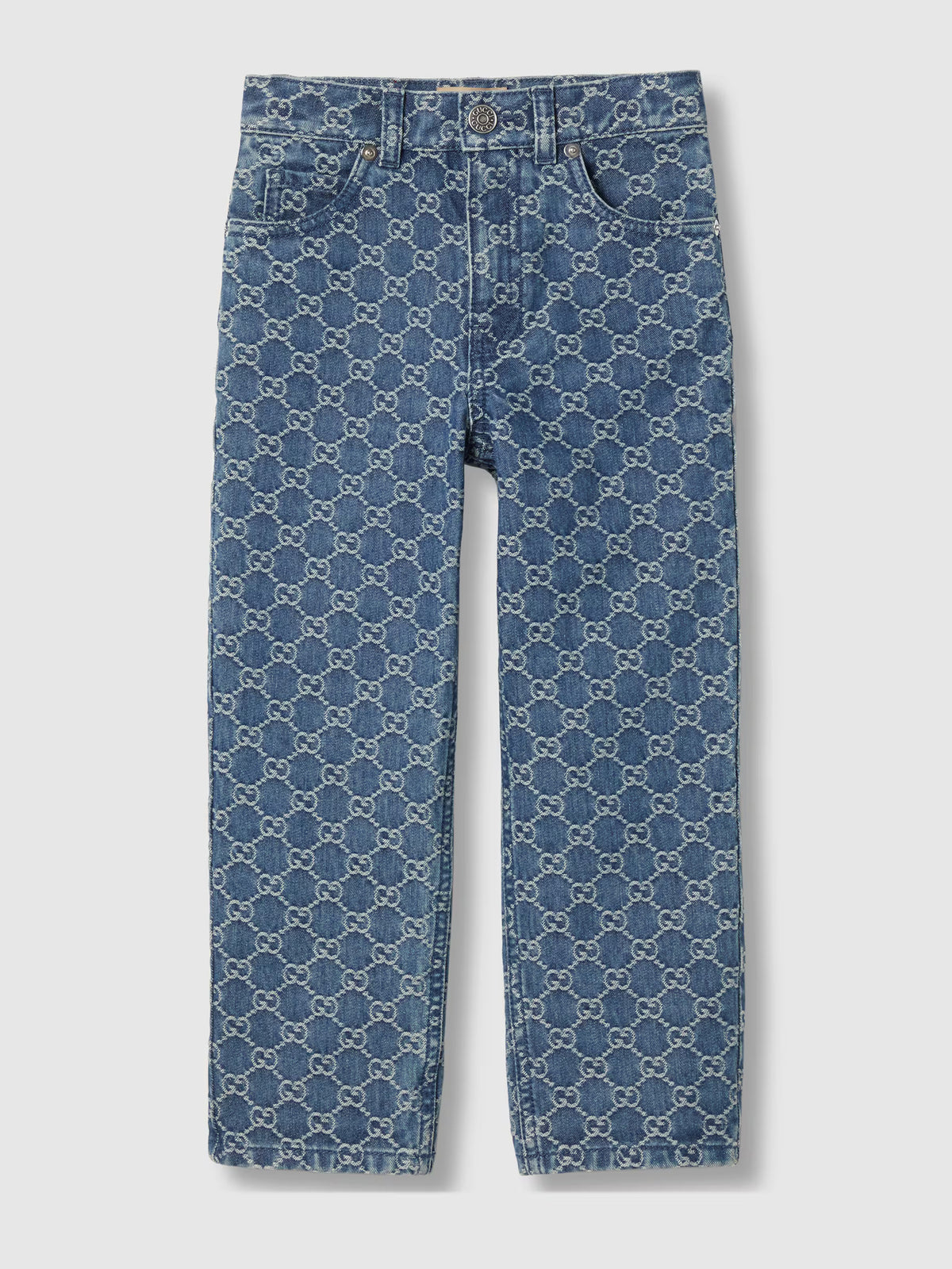 Pantaloni in denim GG jacquard