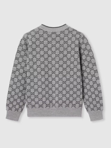 Maglione in jacquard di lana GG