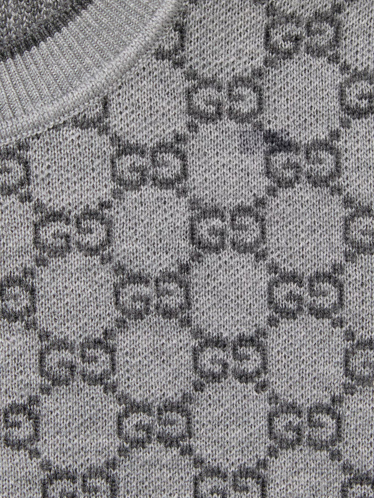 Maglione in jacquard di lana GG
