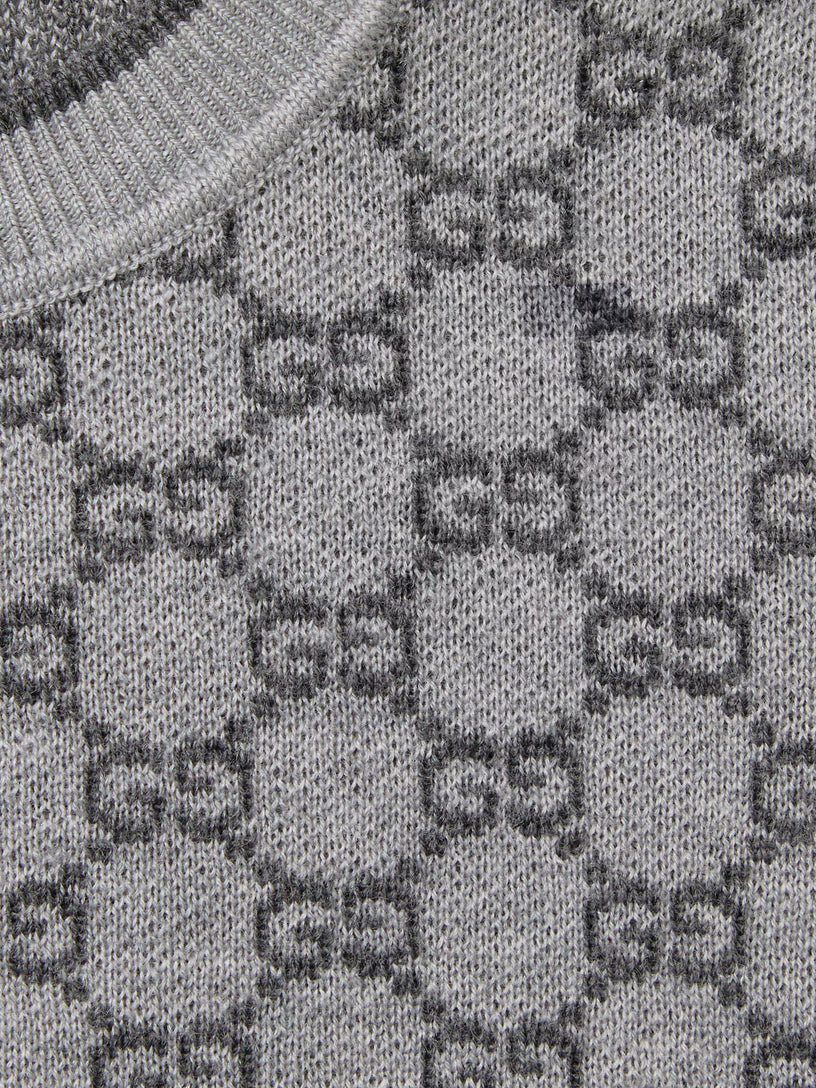 Maglione in jacquard di lana GG