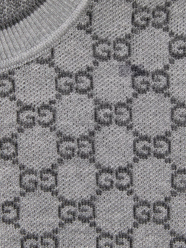 Maglione in jacquard di lana GG