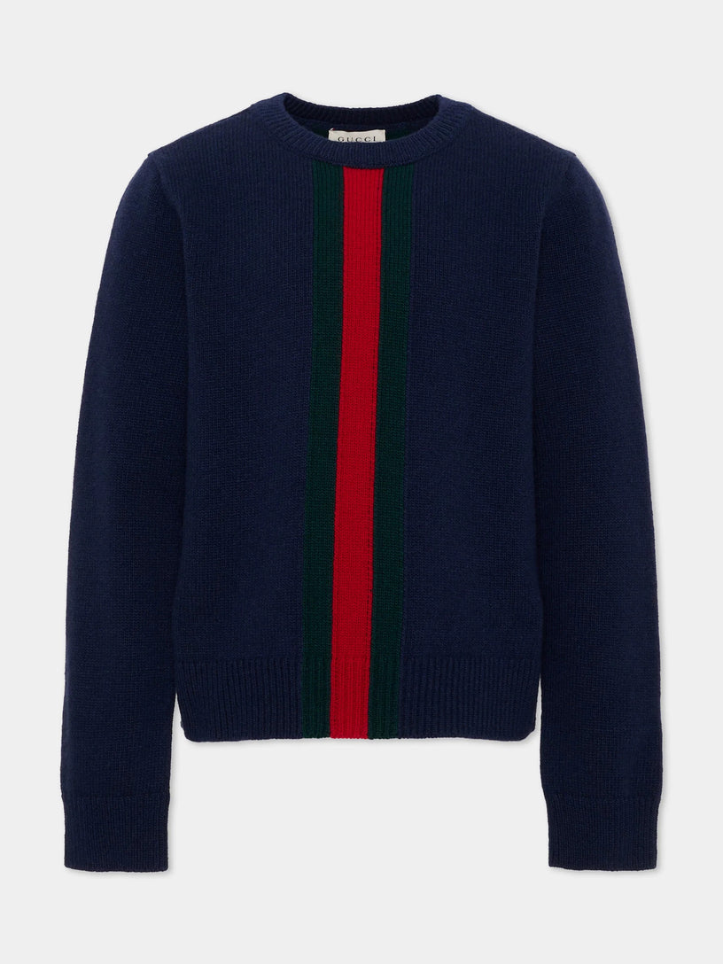 Maglione con nastro Web