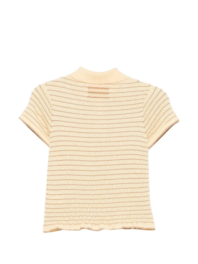 Polo arricciata aderente