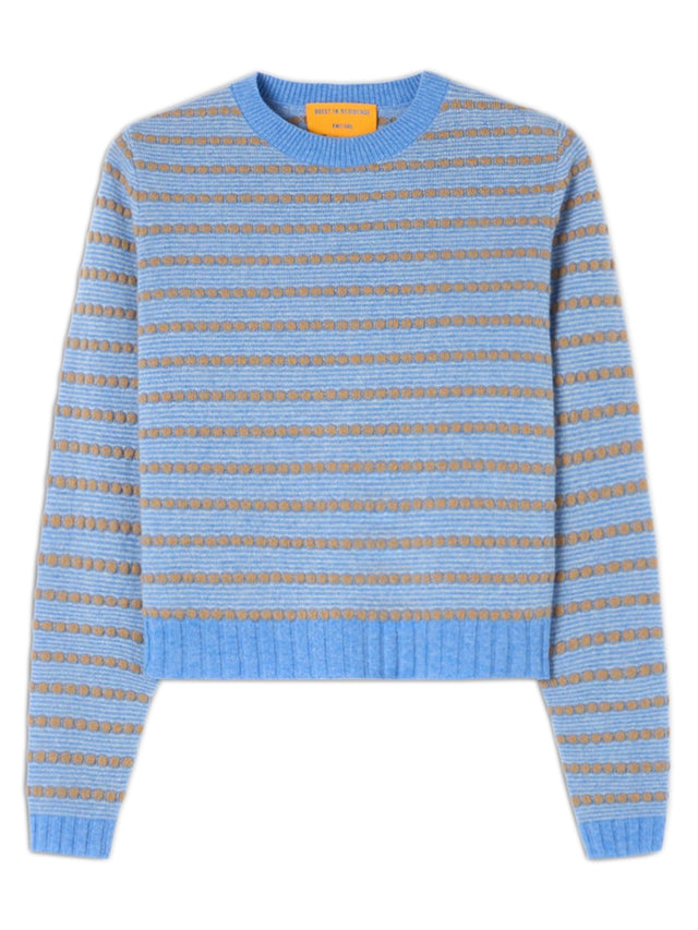 Pebble Stripe Shrunken Crew