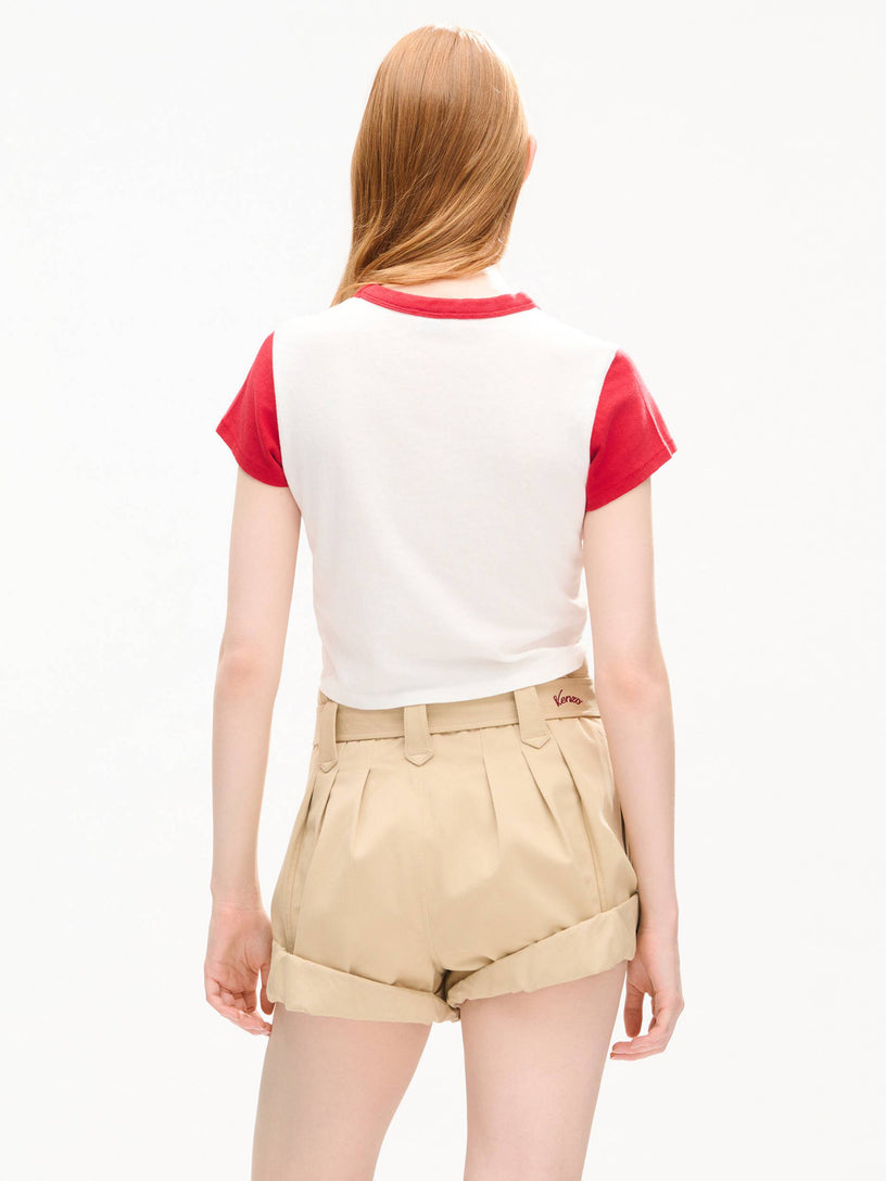 T-shirt cropped Tiger