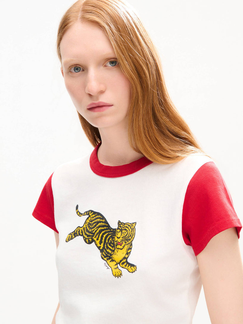 T-shirt cropped Tiger