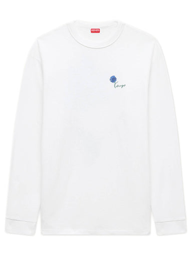 T-shirt a maniche lunghe in cotone 'Kenzo Tulip'
